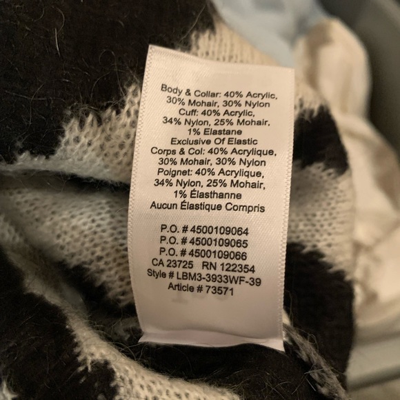 Aritzia Utica Zebra Print Cropped Sweater - Picture 3 of 3